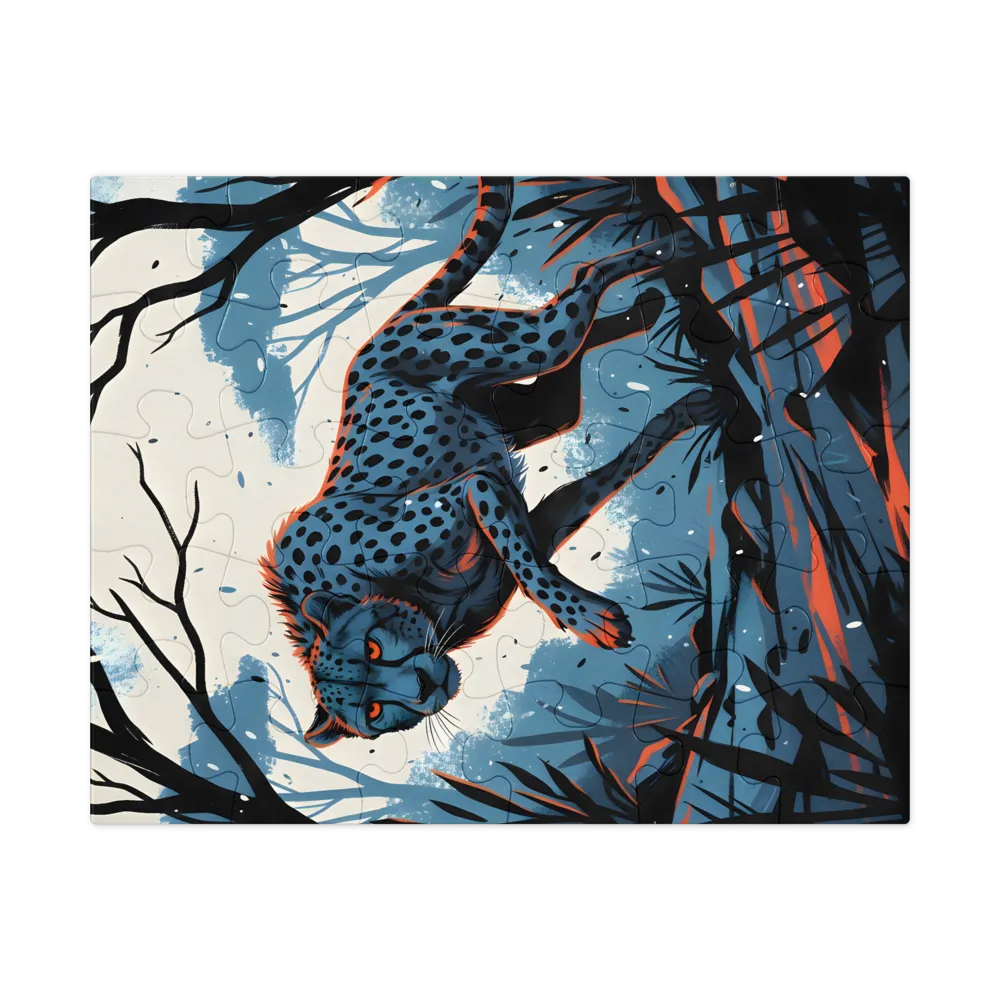 Stealth Cheetah 
 Jigsaw Puzzle in Tin Box