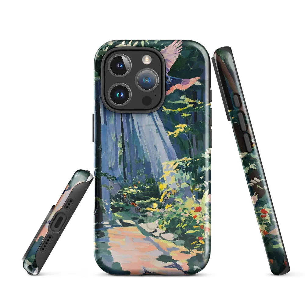 Flight of Light: A Serene Forest | Phone Case |  16 Pro | MagSafe® Tough Case | Glossy
