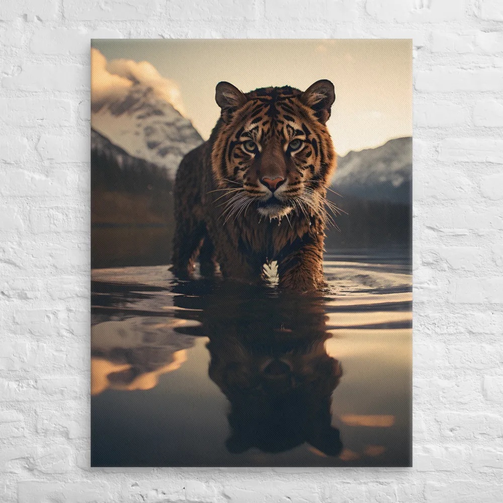 Majestic Reflection: The Tiger's Domain