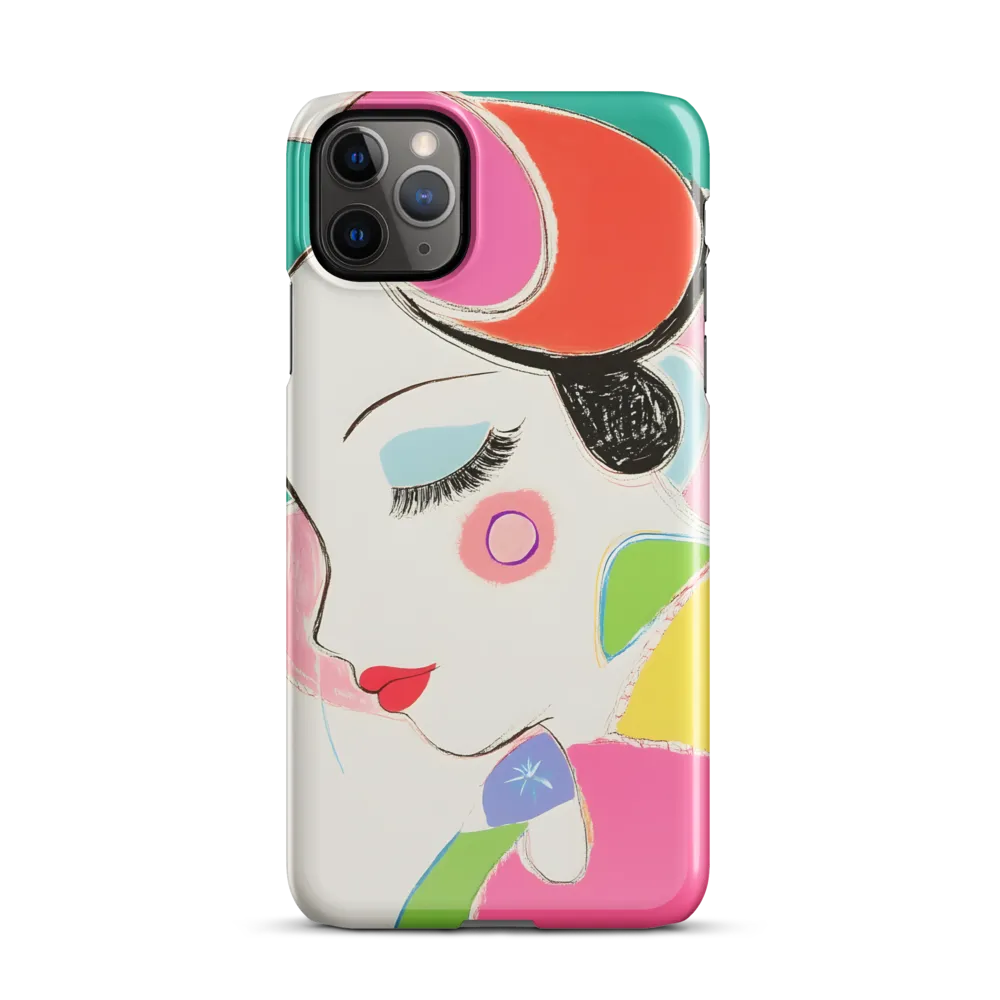 Whimsical Portrait in Colorful Abstraction | Phone Case |  11 Pro Max | Snap Case | Glossy