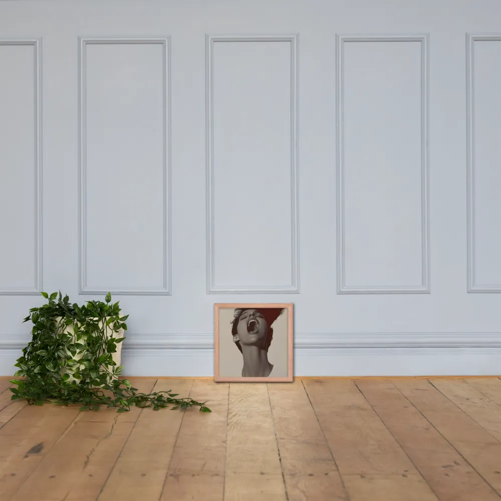 Echoes of Emotion | Poster with Red oak Frame | 12″×12″