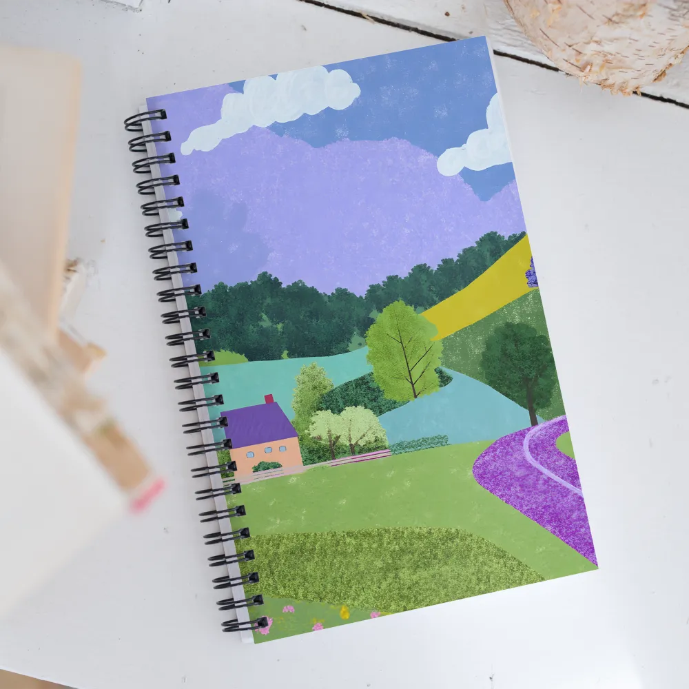 Whispers of a Serene Landscape | Spiral Notebook