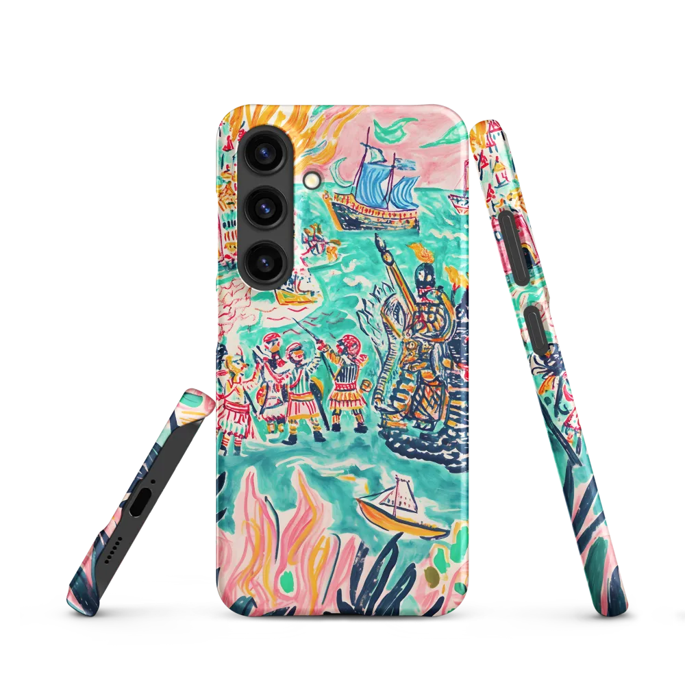 Battle on the Fiery Sea | Phone Case |  S24 | Snap Case | Matte