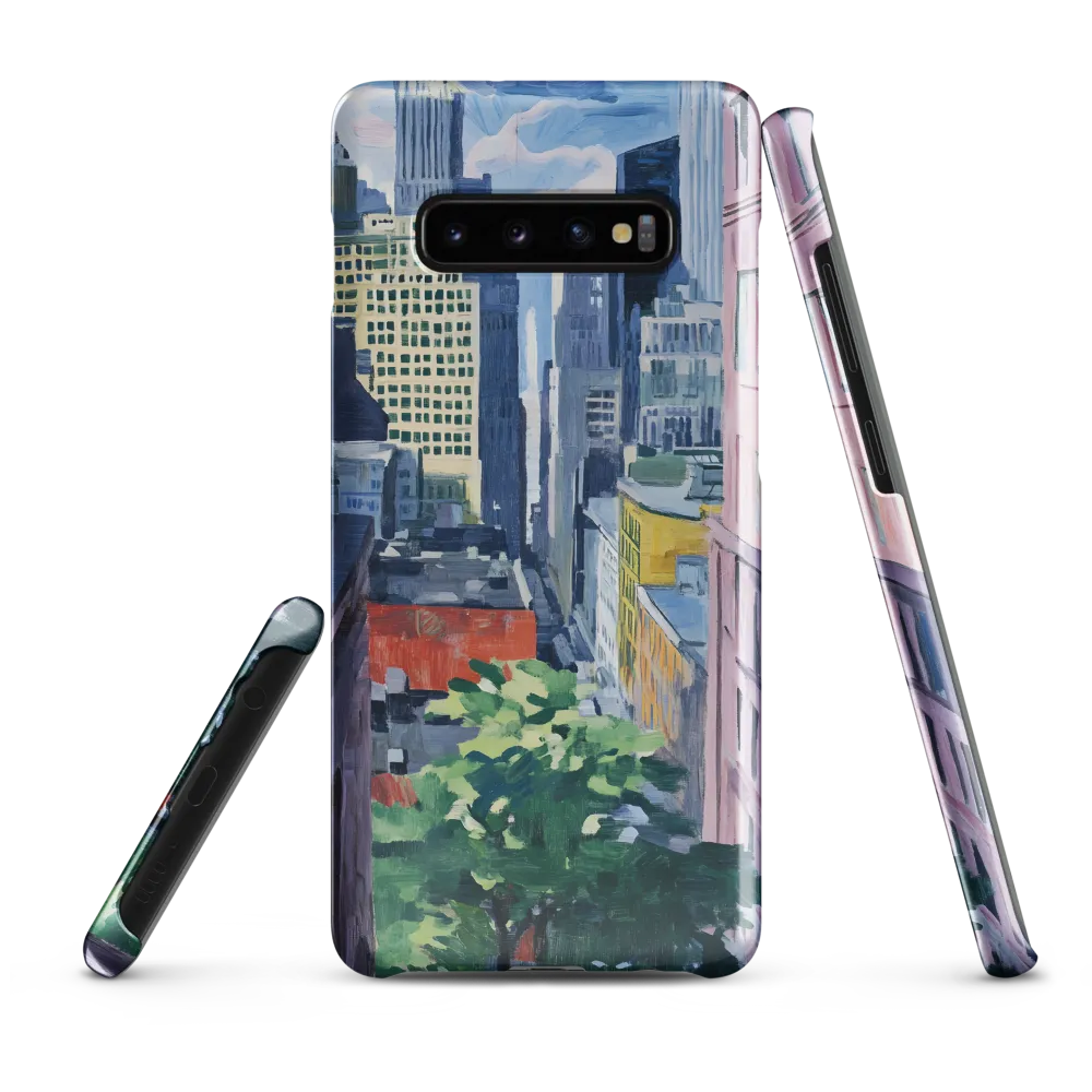 Urban Symphony: A Cityscape in Color | Phone Case |  S10 Plus | Snap Case | Glossy