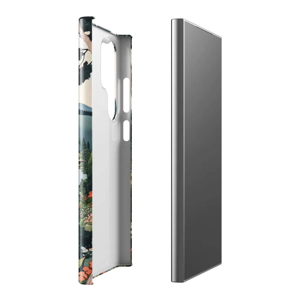 Tranquil Reflections: A Serene Landscape | Phone Case |  S24 Ultra | Snap Case | Glossy