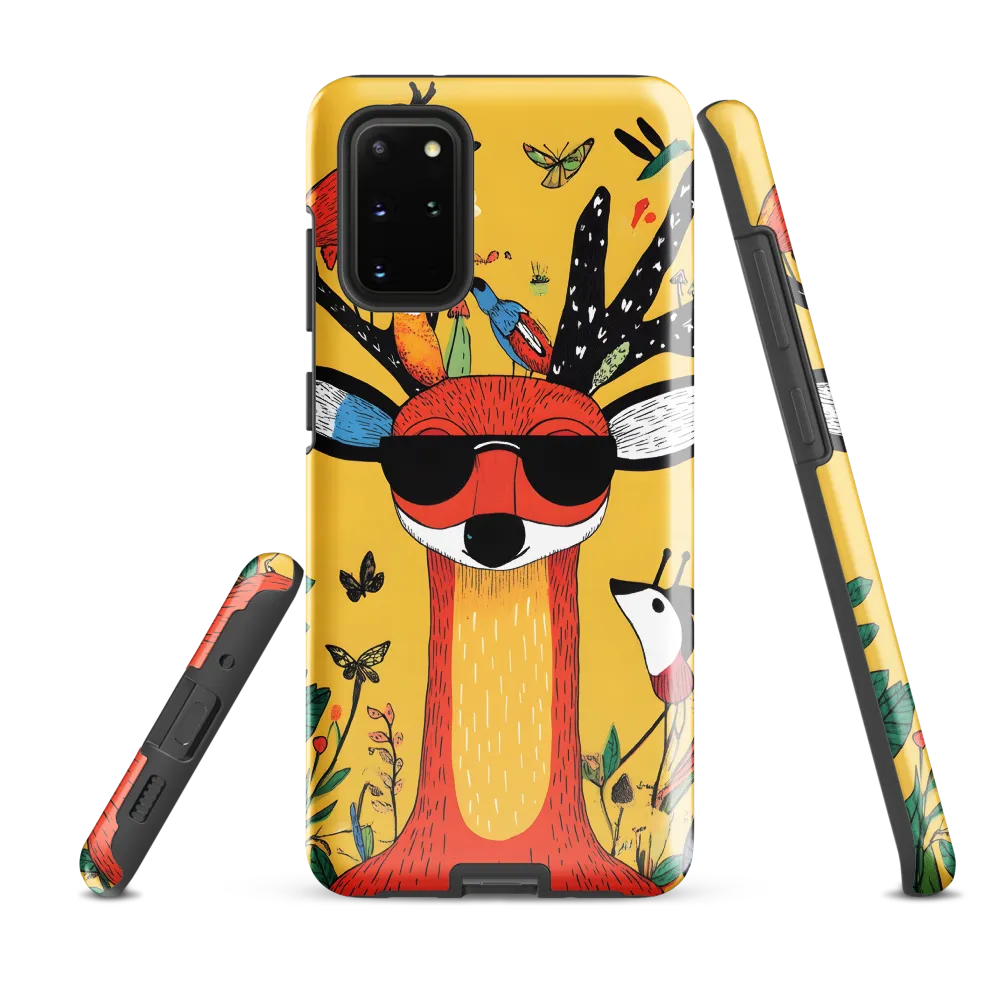 Playful Deer with Sunglasses