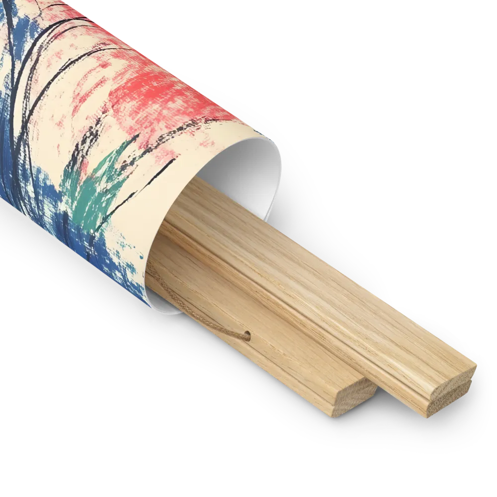 Whispers of Tranquility | Poster With Oak Wood Hanger | 18″×18″