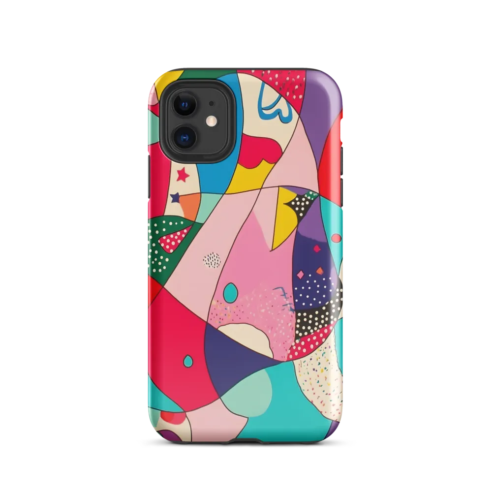 Playful Geometry in Color | Phone Case |  11 | Tough Case | Glossy