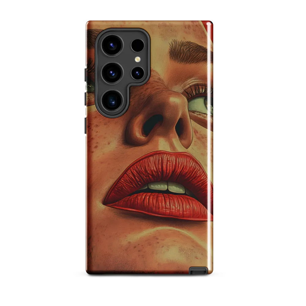 Red Intensity: A Portrait of Elegance