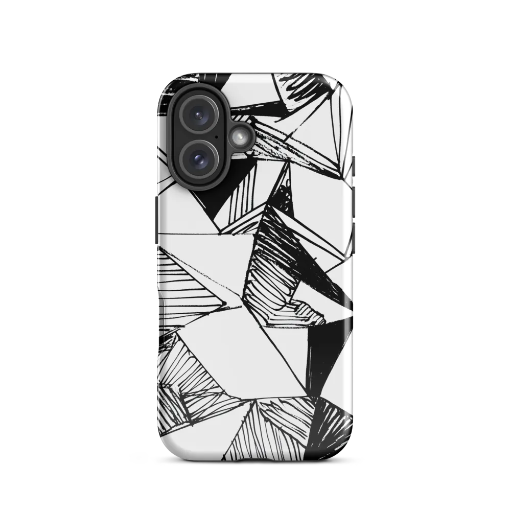 Dynamic Geometry in Ink | Phone Case |  16 | Tough Case | Glossy
