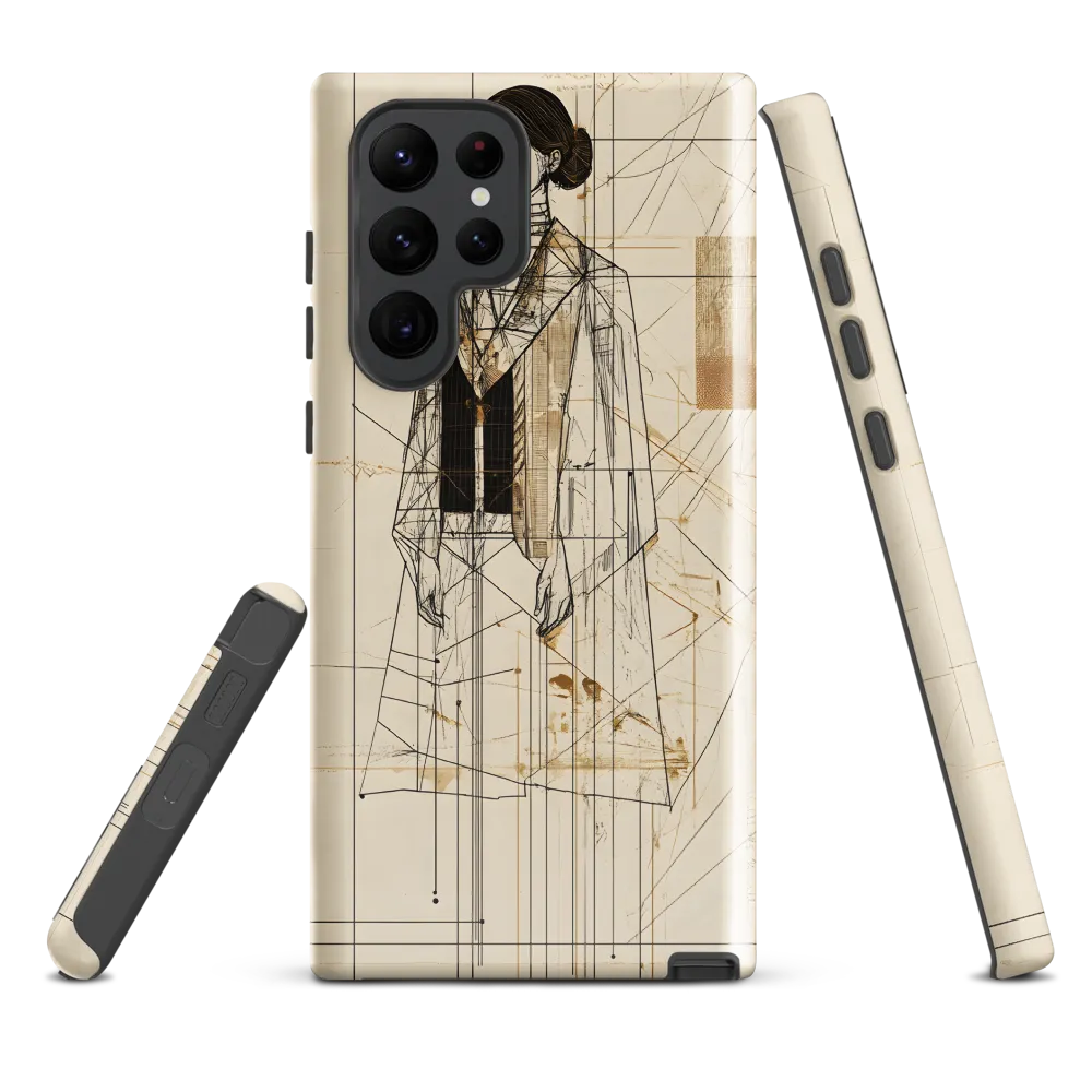 Elegance in Lines | Phone Case |  S22 Ultra | Tough Case | Glossy