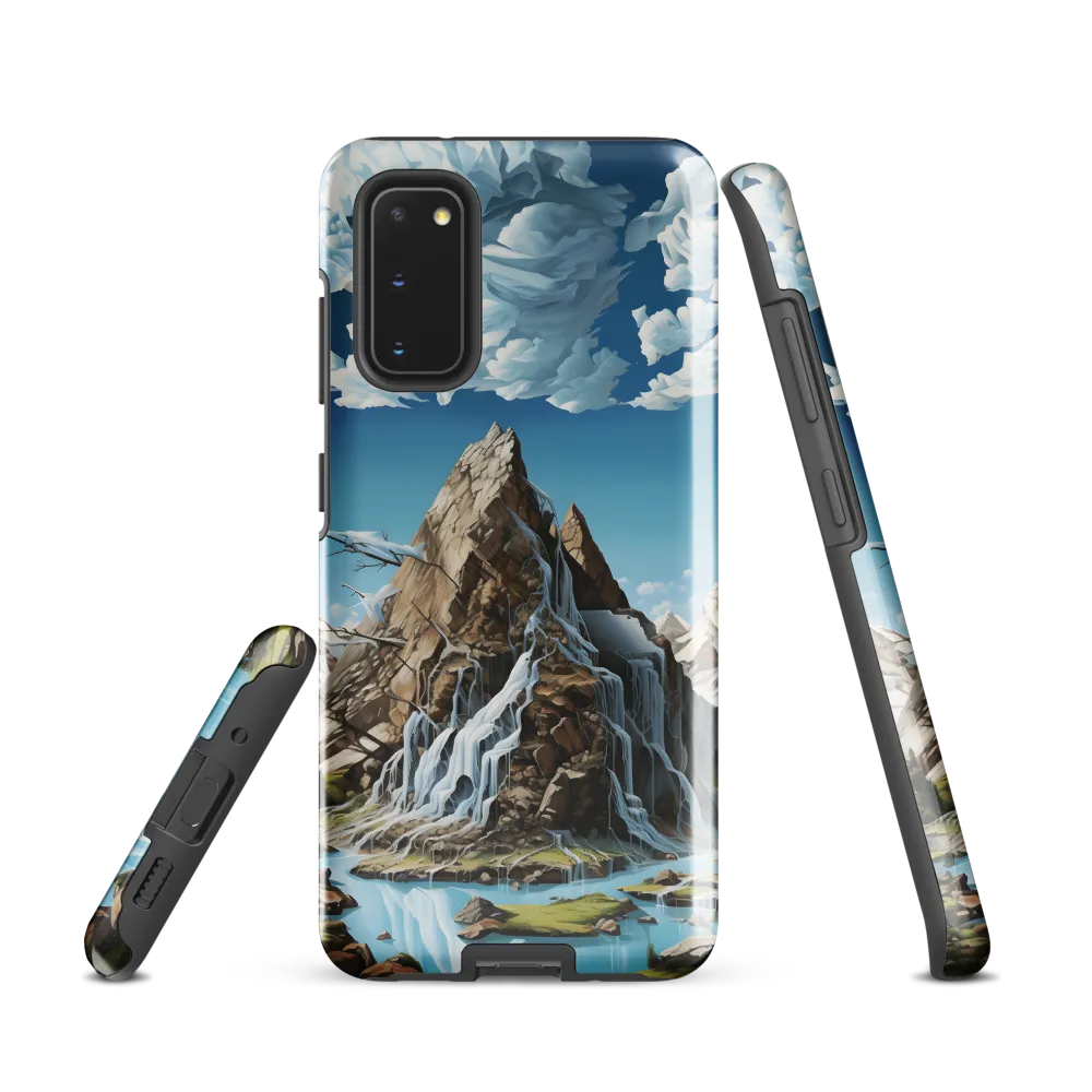 Majestic Cascade: A Mountain Masterpiece