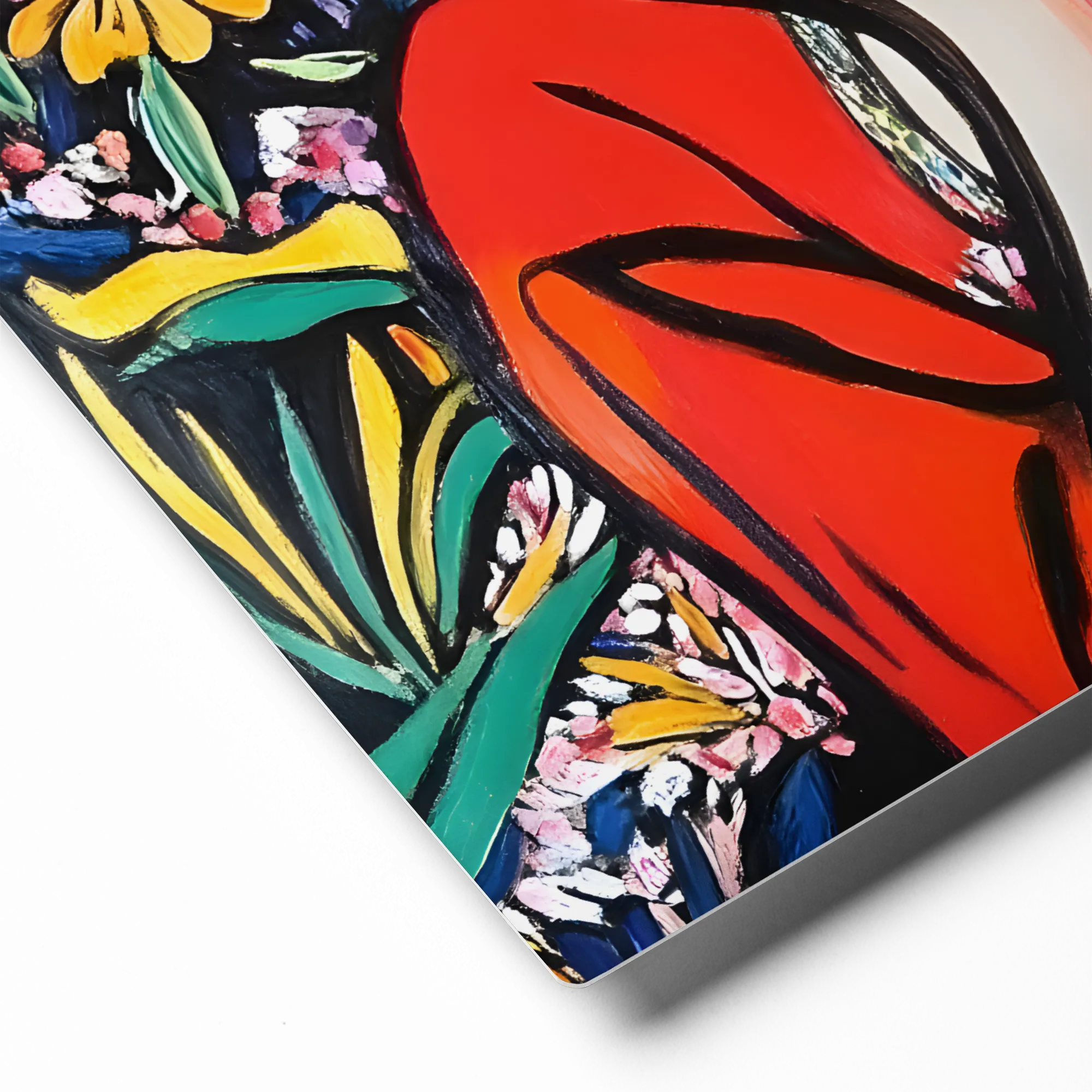 Floral Contemplation 
 Metal Print | 12″x 12″