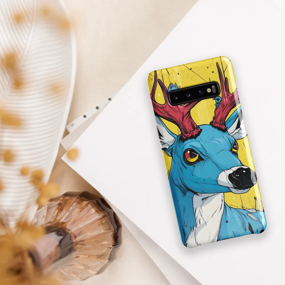 Vivid Antlers: A Modern Take on Nature | Phone Case |  S10 Plus | Snap Case | Glossy