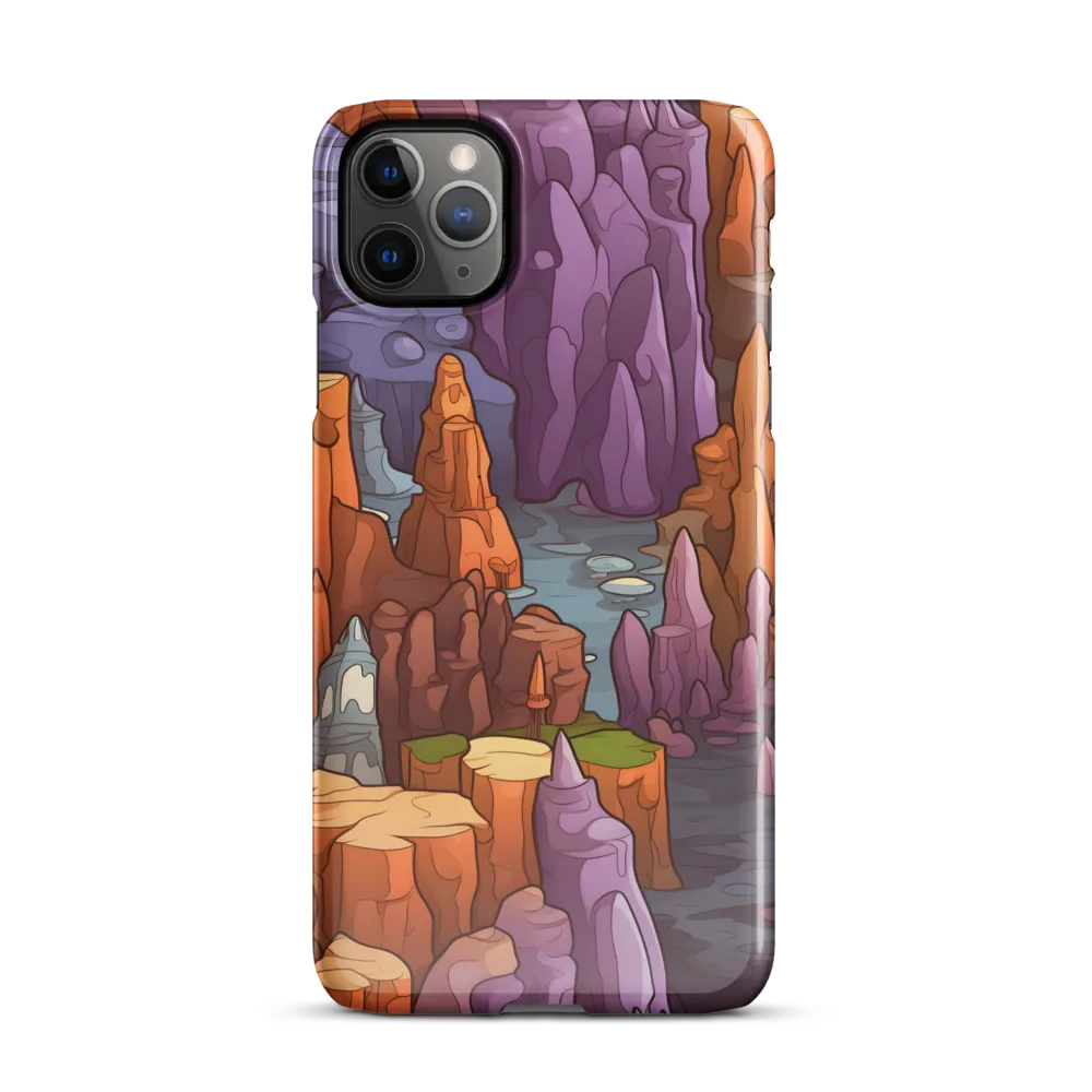 Vibrant Rockscape: A Digital Odyssey | Phone Case |  11 Pro Max | Snap Case | Glossy