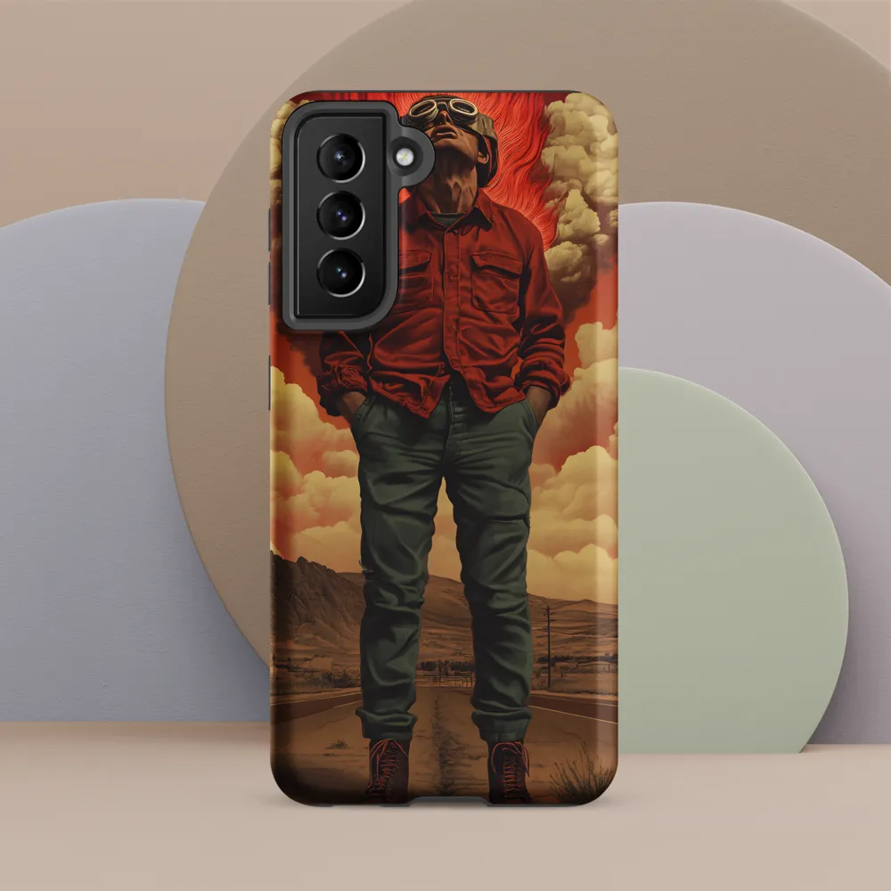 Defiant Spirit in a Surreal Landscape