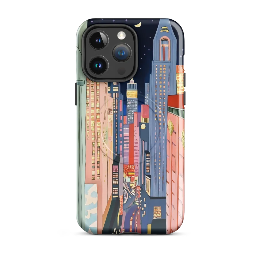 Urban Dreamscape: A Pop Art Night | Phone Case |  14 Pro Max | MagSafe® Tough Case | Glossy