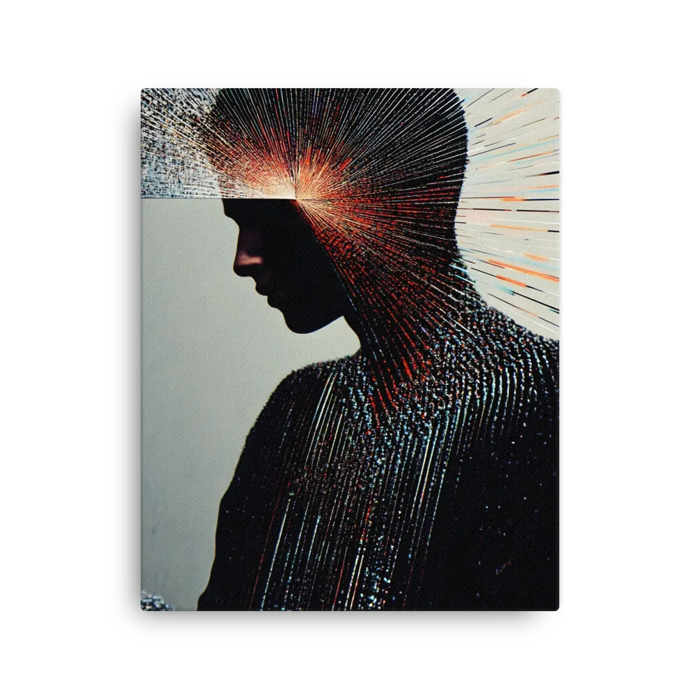 Radiant Reflection: An Abstract Journey of Thought | Thin Canvas | 16″×20″