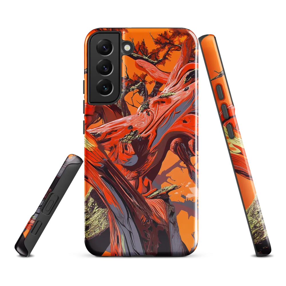 Life in Motion: An Abstract Tree | Phone Case |  S22 Plus | Tough Case | Glossy