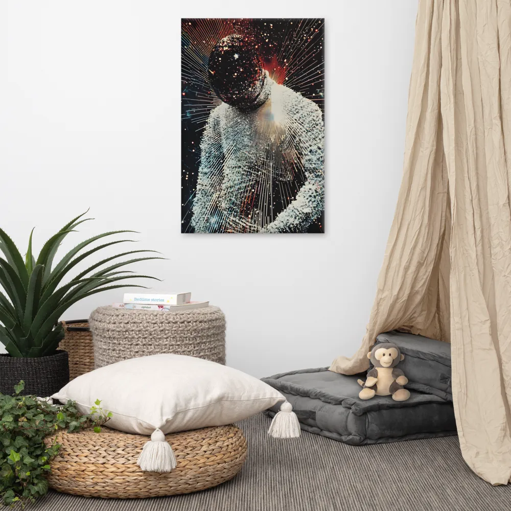 Ethereal Astronaut: A Journey Through the Cosmos | Canvas | 24″×36″