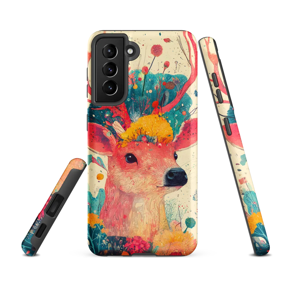 Whimsical Harmony: A Deer in Bloom