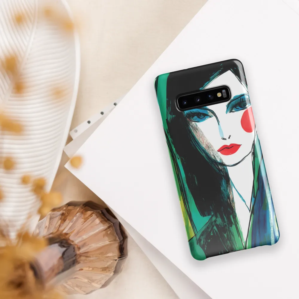 The Enigmatic Gaze | Phone Case |  S10 Plus | Snap Case | Glossy