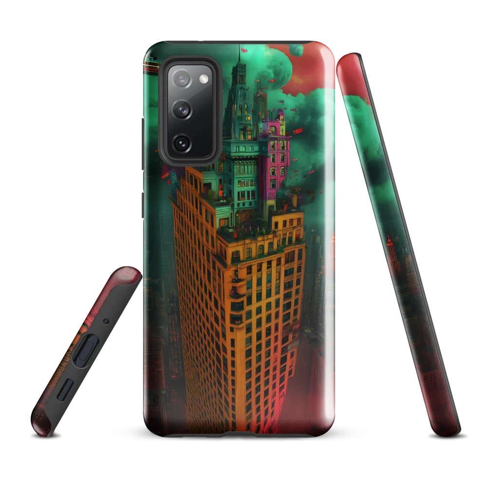 Architectural Dreams: A Surreal Cityscape | Phone Case |  S20 FE | Tough Case | Glossy