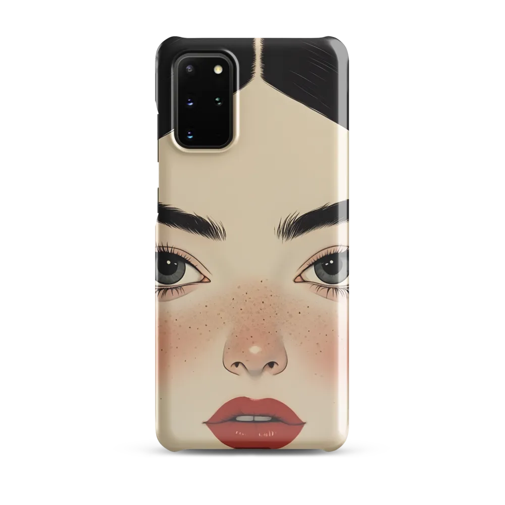 Serenity Captured: A Modern Portrait | Phone Case |  S20 Plus | Snap Case | Glossy
