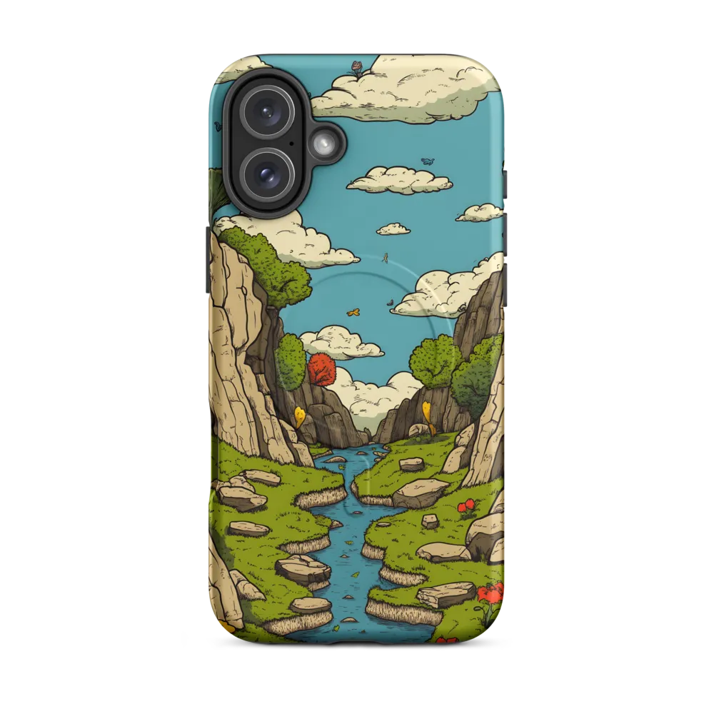 Whimsical Serenity: A Canyon Landscape