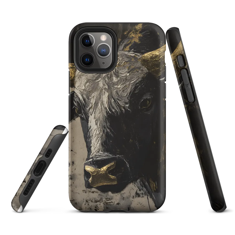 Majestic Bull: The Power in Black and Gold