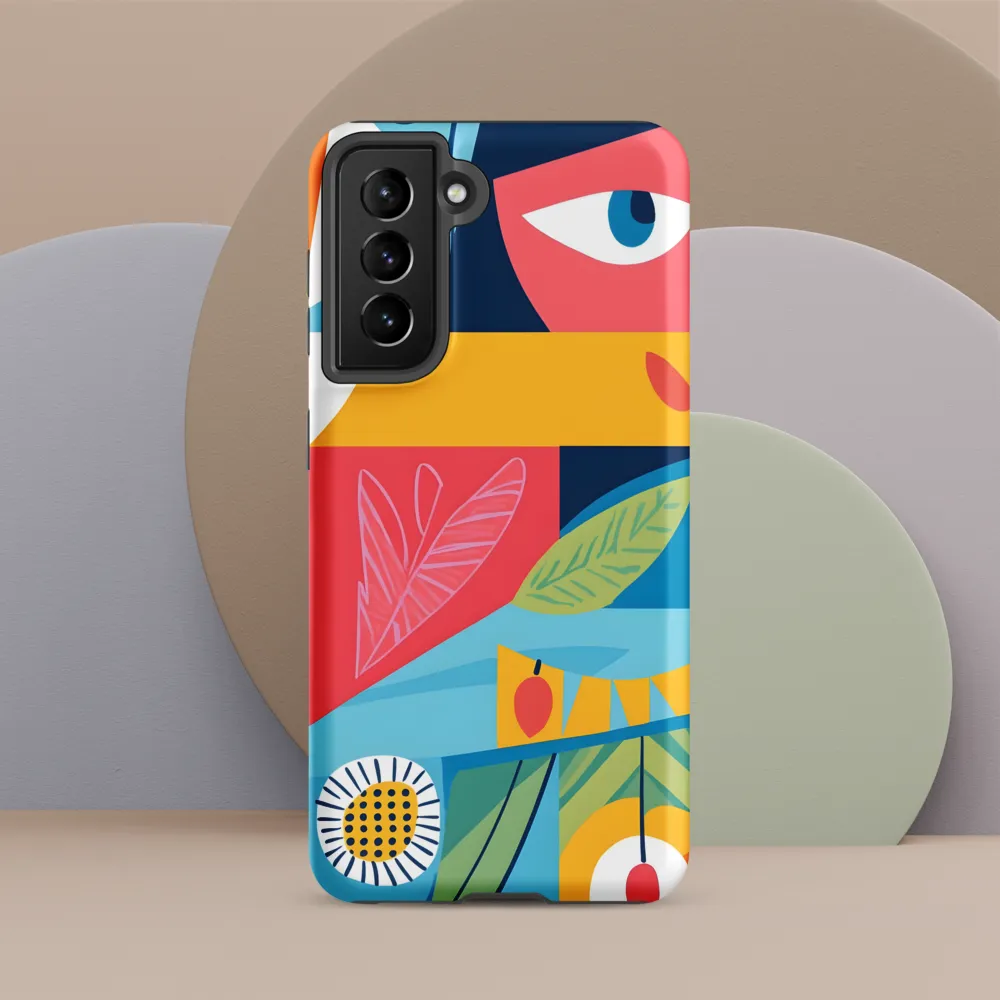 Vibrant Geometric Visage