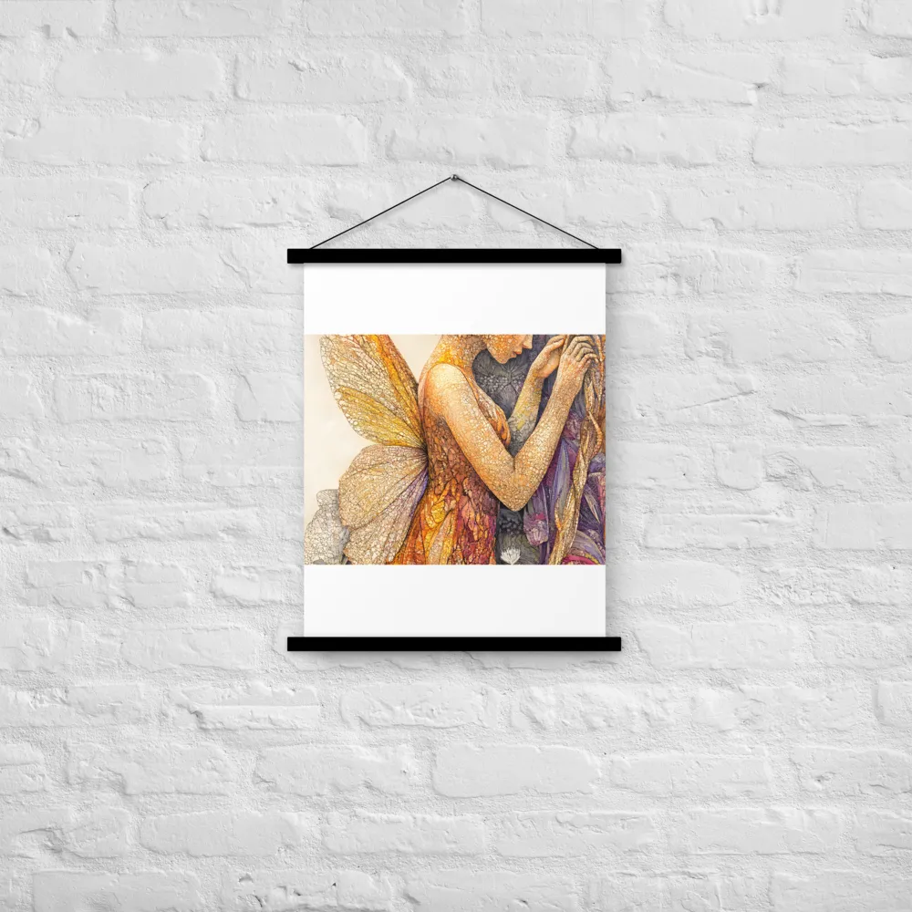 Whispers of the Frosted Meadow | Poster With Black Wood Hanger | 18″×24″