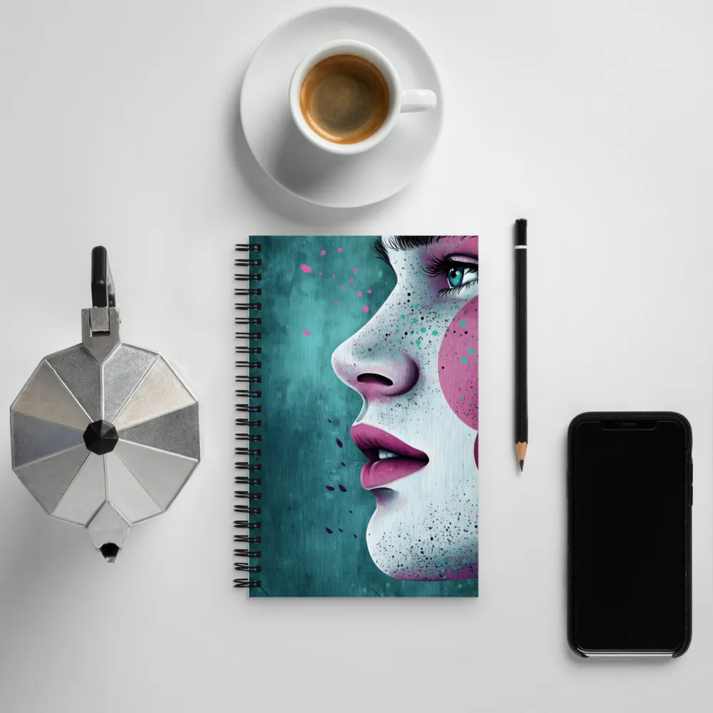 Modern Serenity in Profile | Spiral Notebook