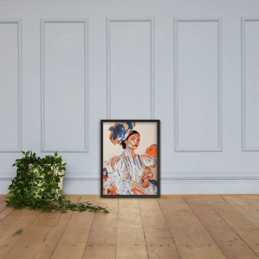 Vibrant Elegance | Poster with Black Frame | 18″×24″