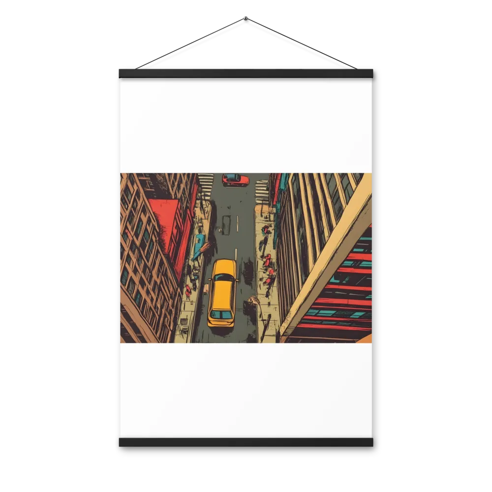 Urban Symphony | Poster With Black Wood Hanger | 24″×36″