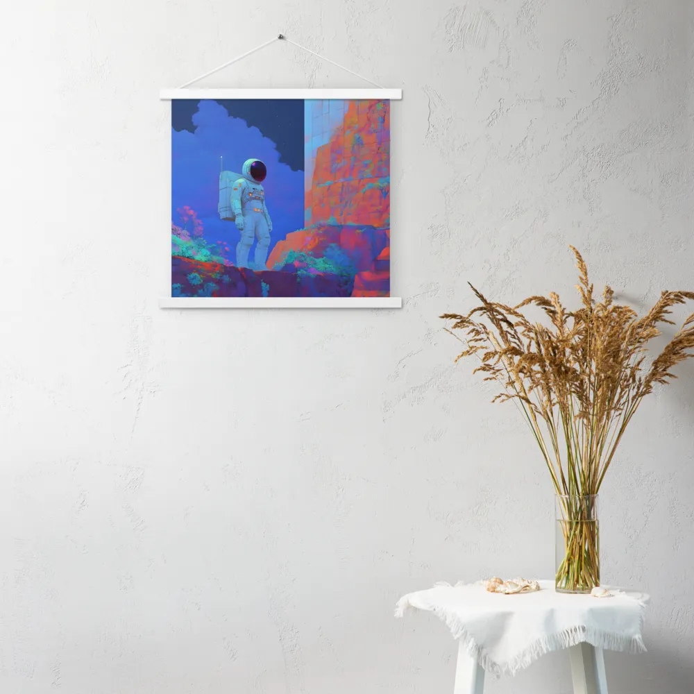 Interstellar Reflections | Poster With White Wood Hanger | 18″×18″