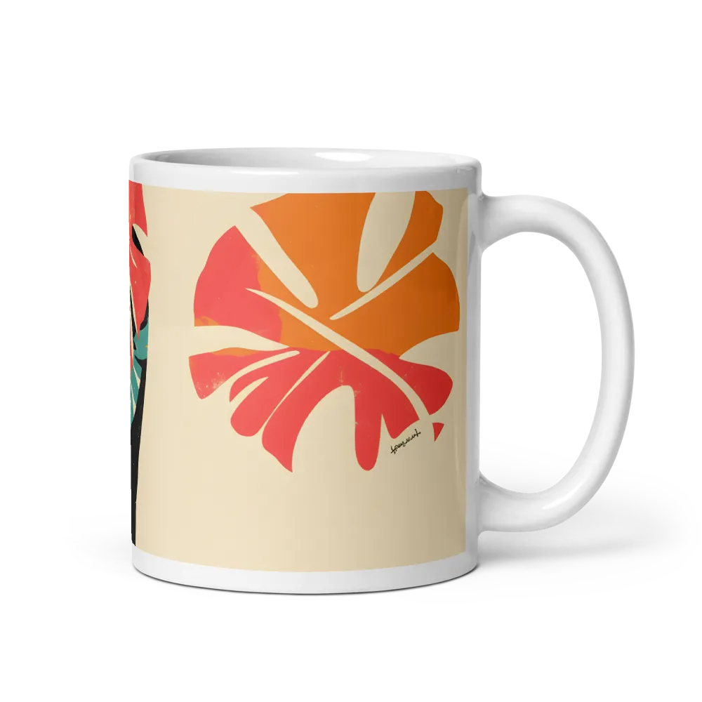 Tropical Elegance: The Elephant's Dance | Mug with White inside | 11 oz