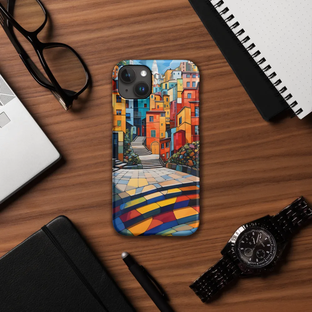 Vibrant Village: A Cubist Journey