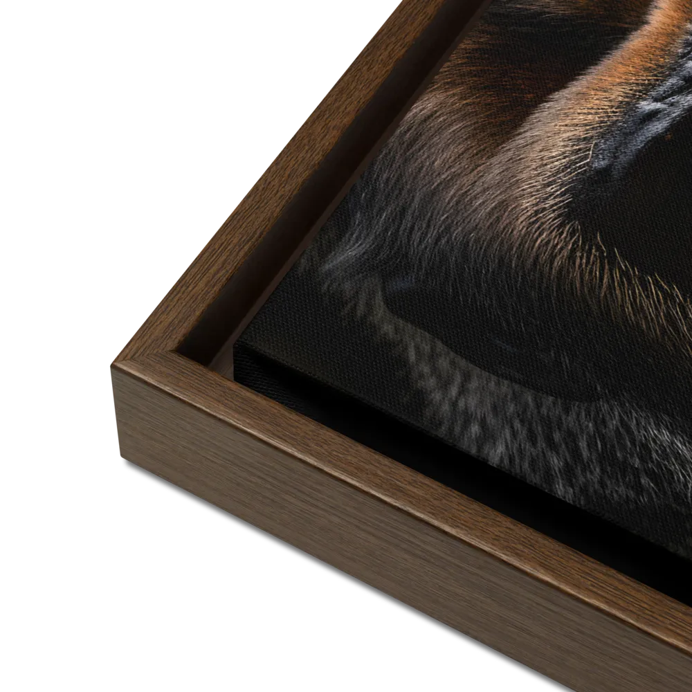 Majestic Gaze | Canvas with Brown Frame | 16″×20″