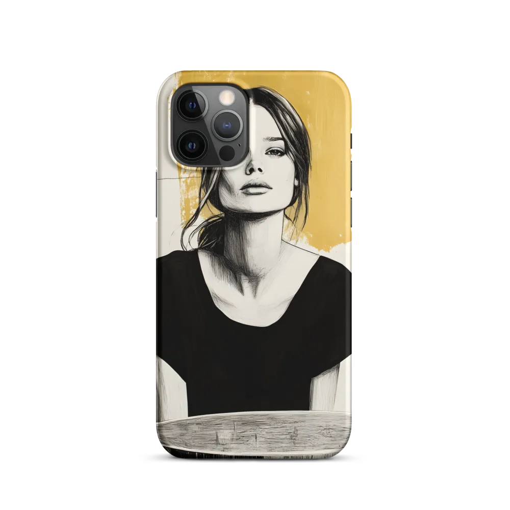 Golden Serenity: A Minimalist Portrait