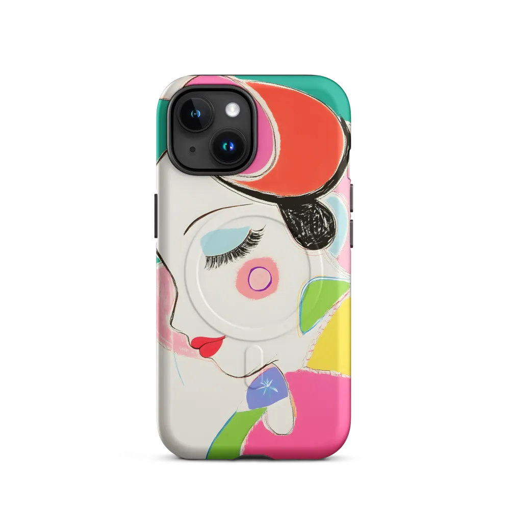 Whimsical Portrait in Colorful Abstraction