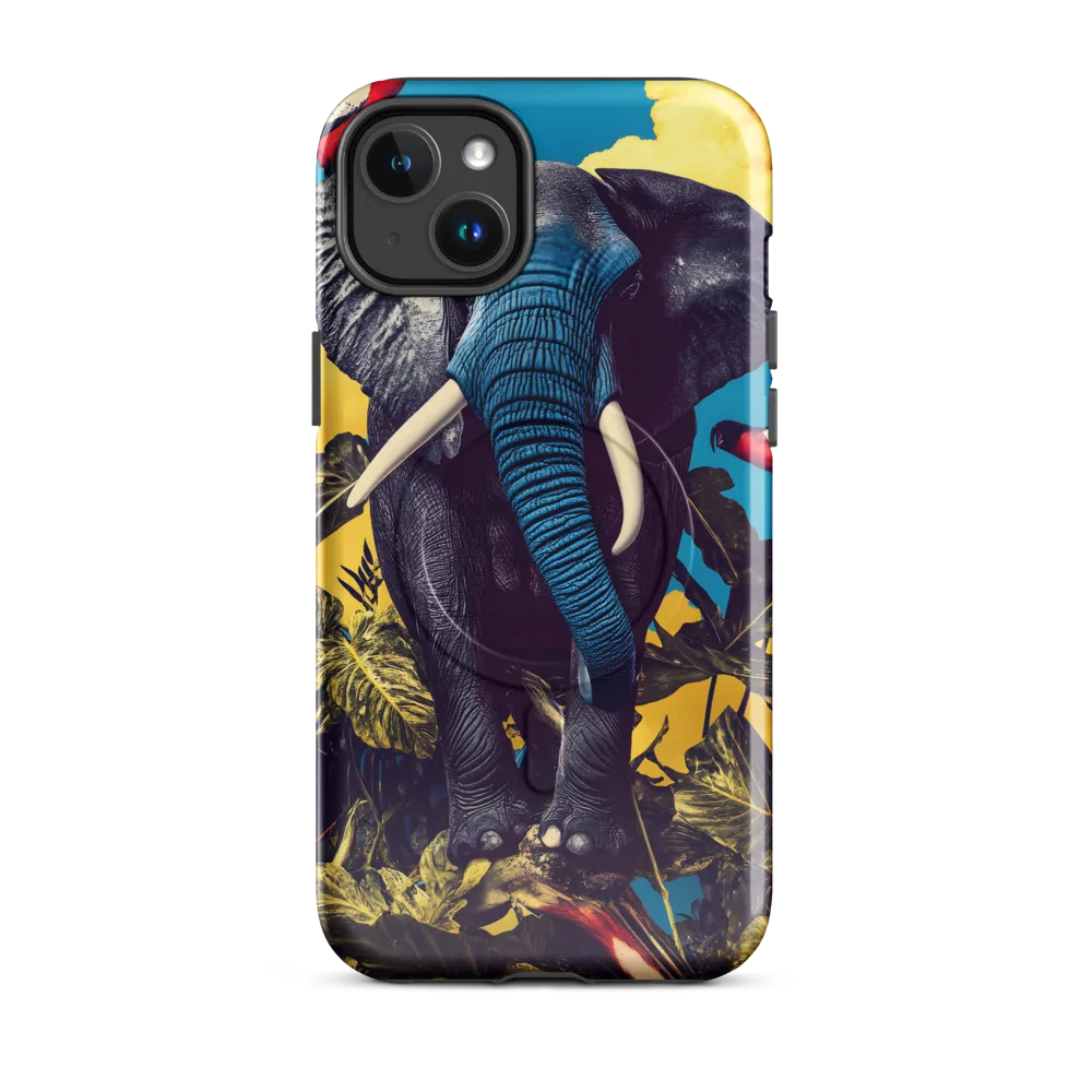 Elephant Dreams in Vibrant Colors | Phone Case |  14 Plus | MagSafe® Tough Case | Glossy