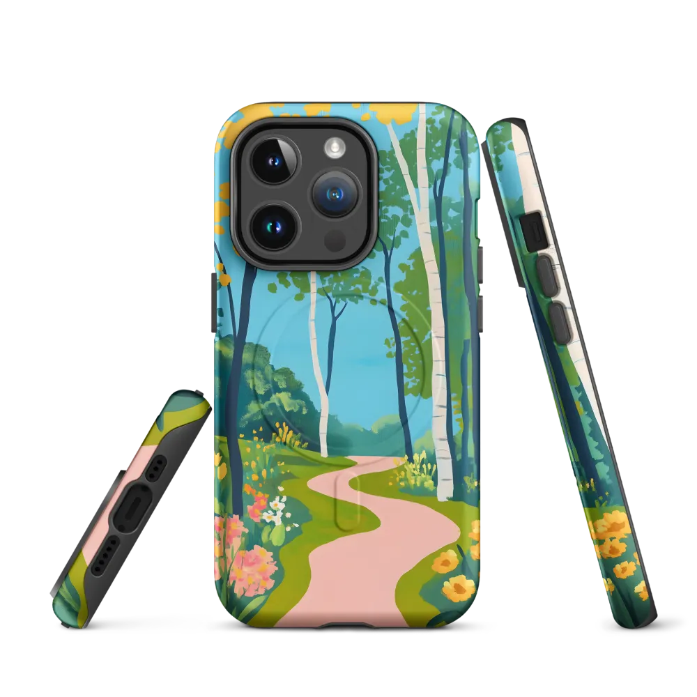 The Winding Path of Nature | Phone Case |  14 Pro | MagSafe® Tough Case | Matte