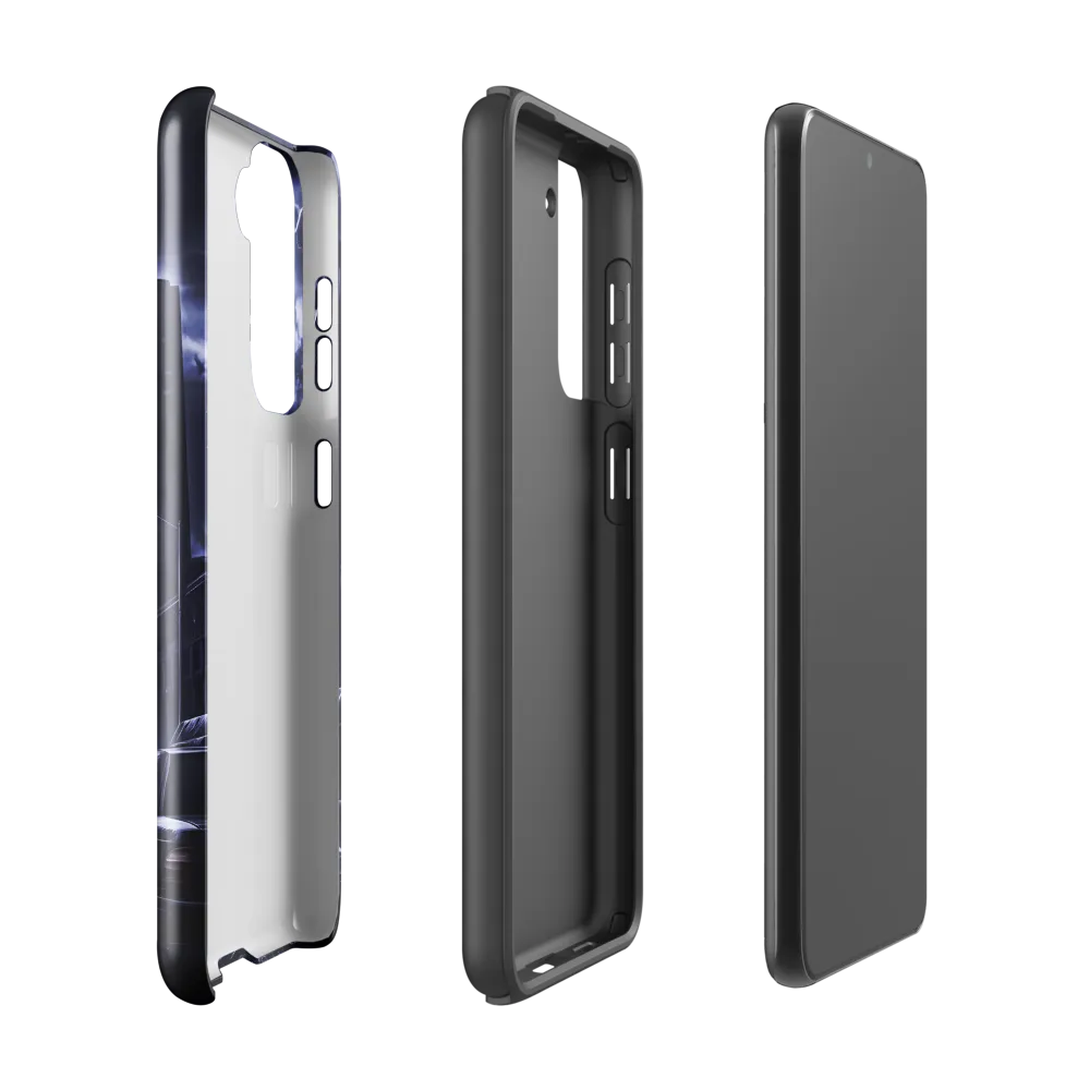Stormy Cityscape: Shadows of the Night | Phone Case |  S21 | Tough Case | Glossy