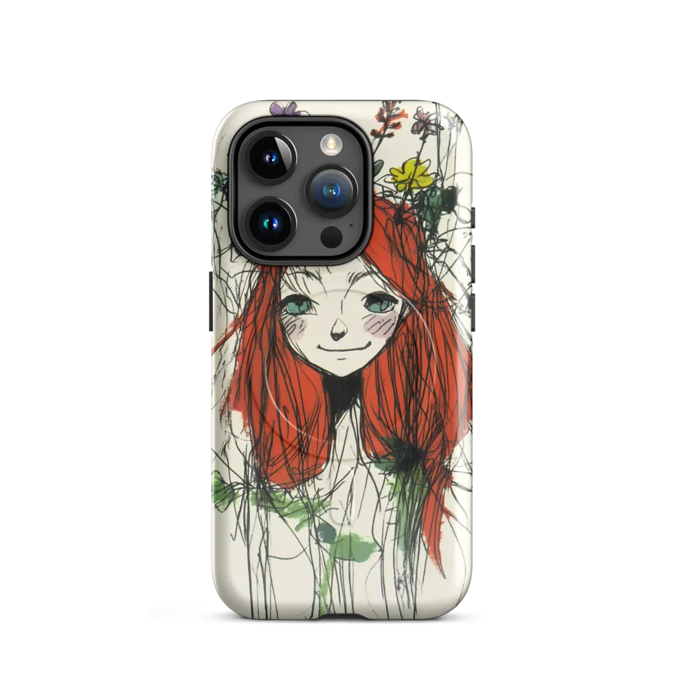 Whimsical Floral Portrait