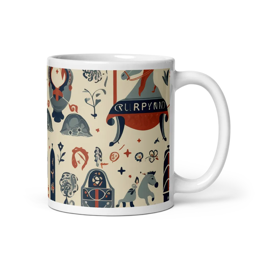 Tapestry of Myth and Whimsy | Mug with White inside | 11 oz