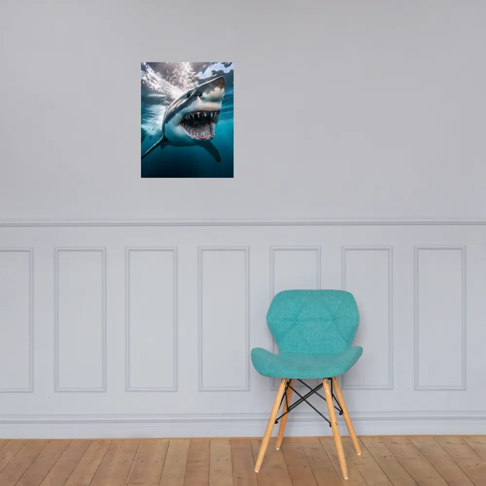 Majesty of the Ocean: The Great White Shark | Poster | 16″×20″