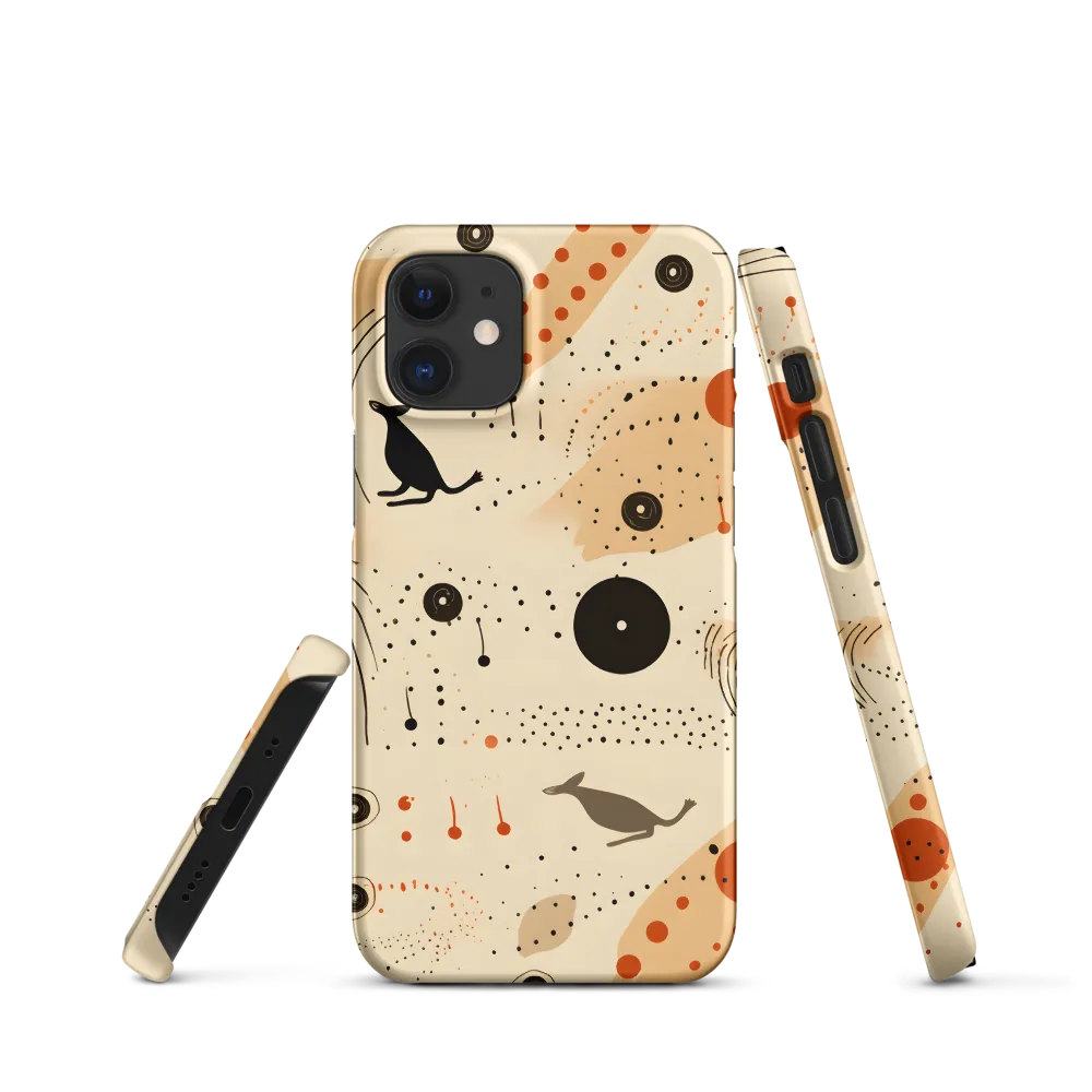 Playful Patterns in Earth Tones | Phone Case |  12 Mini | Snap Case | Matte
