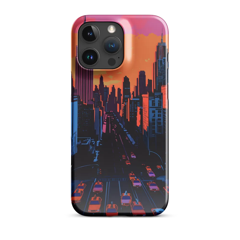Sunset Over Skyscrapers | Phone Case |  16 Pro Max | Snap Case | Glossy