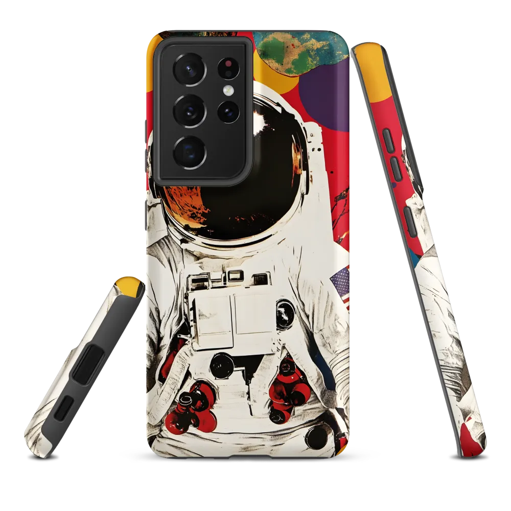 Cosmic Exploration: The Astronaut's Journey | Phone Case |  S21 Ultra | Tough Case | Matte